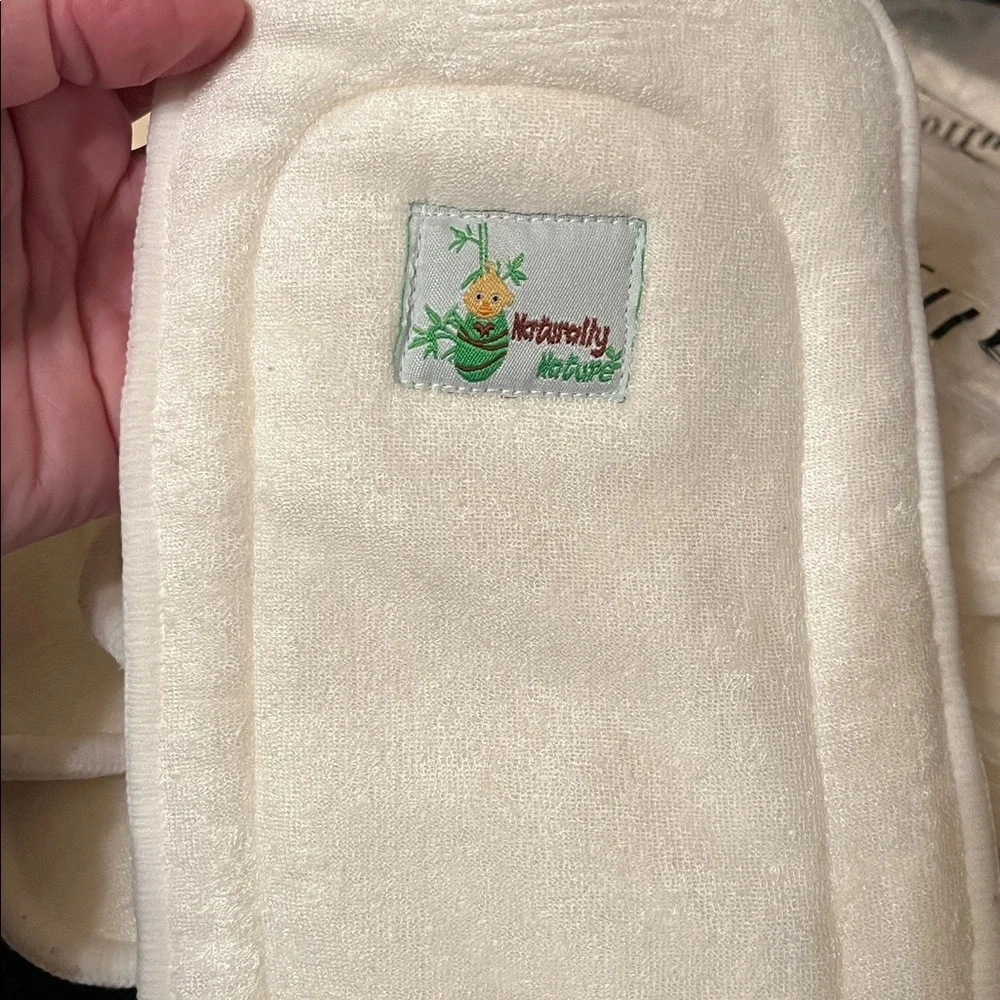 Naturally Nature set of 12 reusable diaper inserts most unused all washed, clean